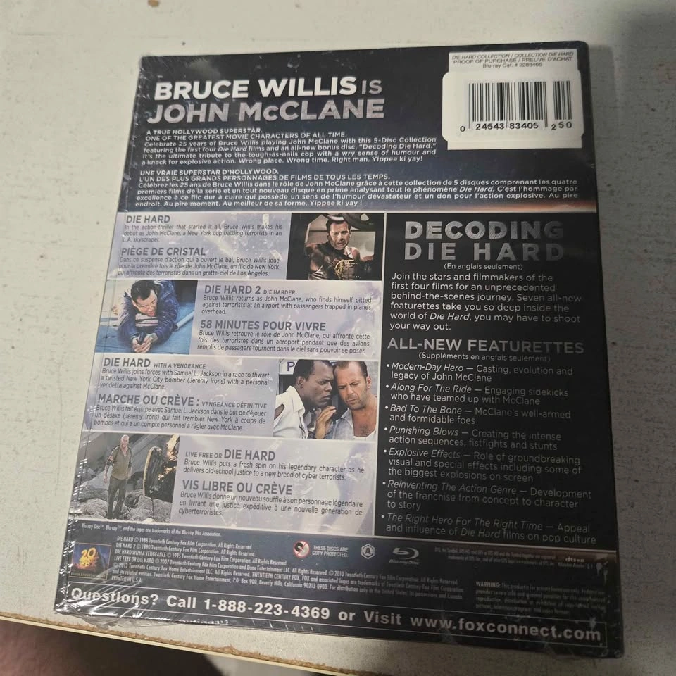 Die Hard: 25th Anniversary Collection (New Blu-Ray) - photo 2