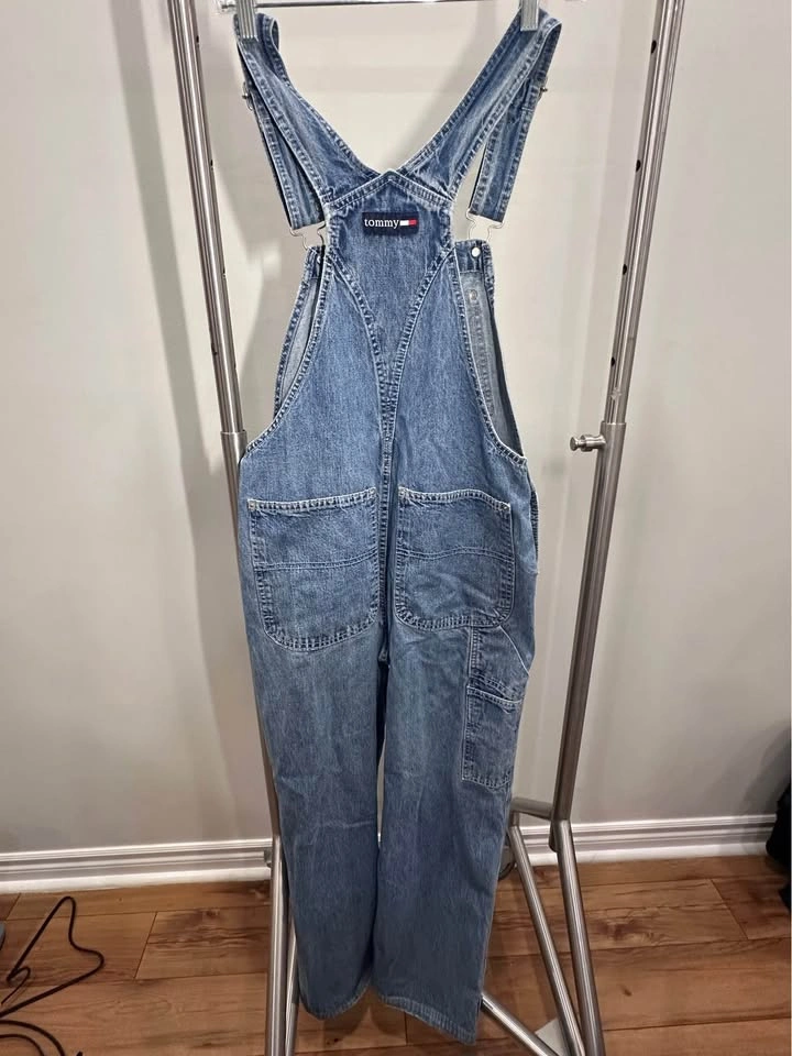 Y2K 90s Tommy Hilfiger Denim Overalls Small - photo 3