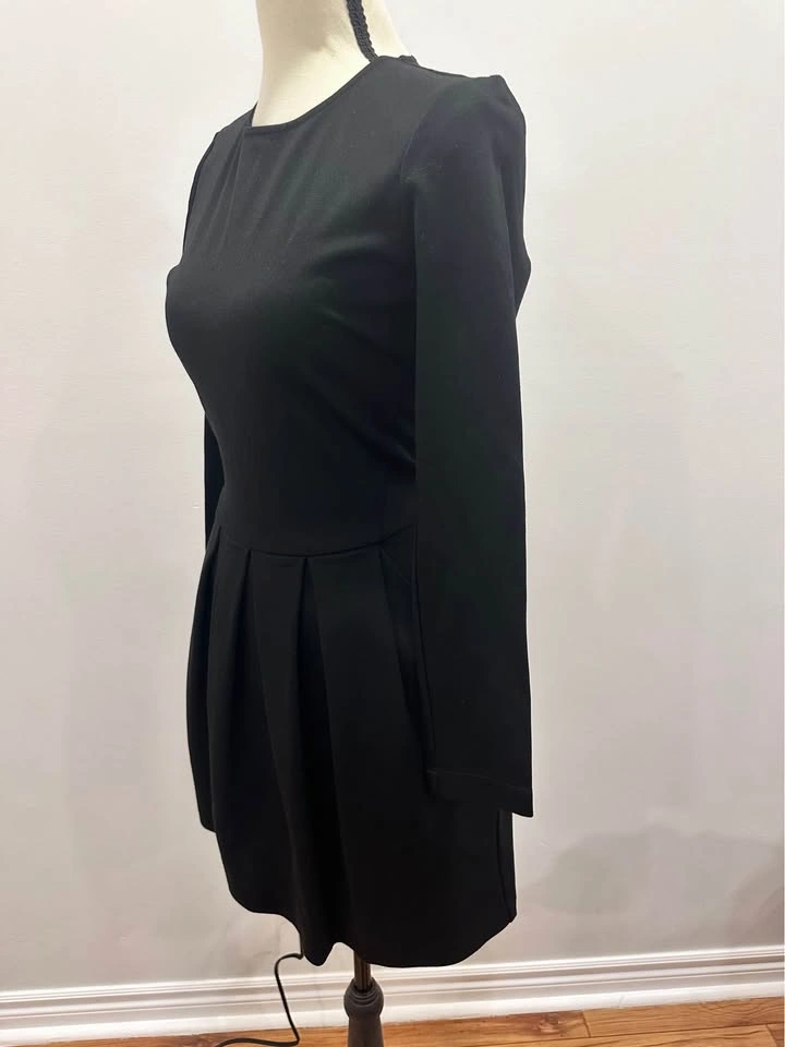 Sunday Best Aritzia Tartine Black Long Sleeve Pleated Dress Size - photo 4