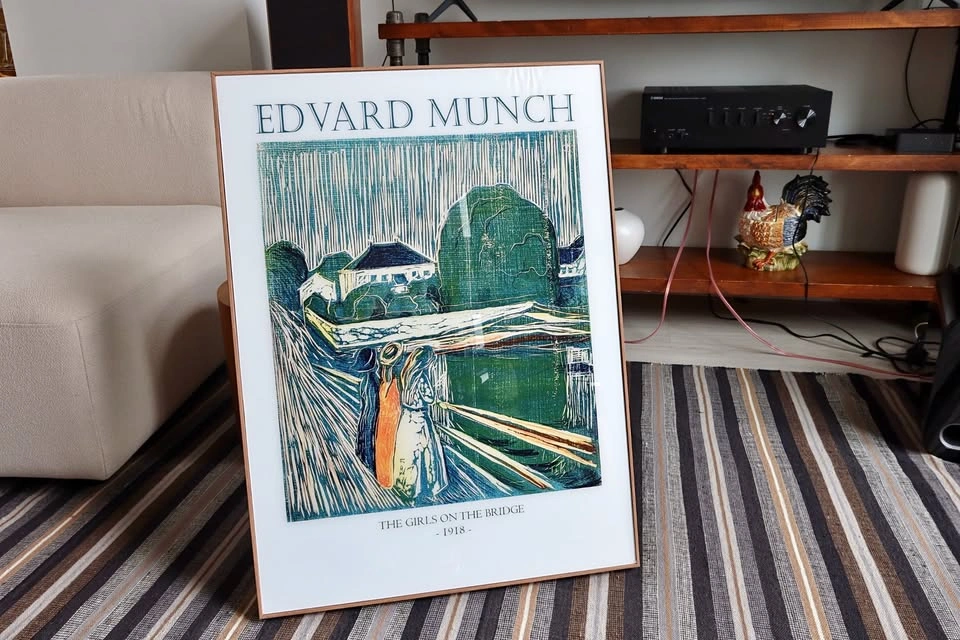 Edvard Munch - The Girls on the Bridge (Print)