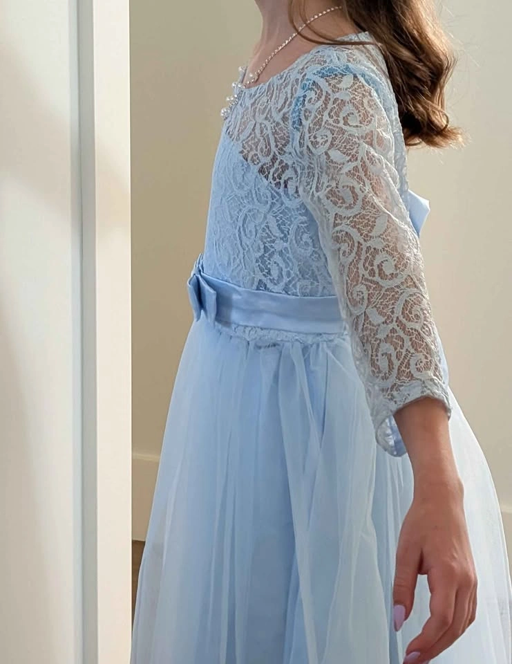 Girls Blue Dress - photo 3