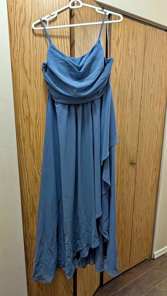 Blue bridesmaid dress