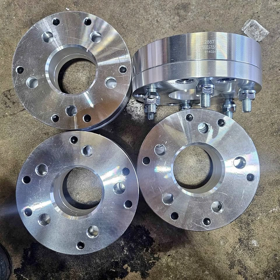 4PCS 2" Wheel Adapters 5x4.75 to 6x5.5 12x1.5 Studs