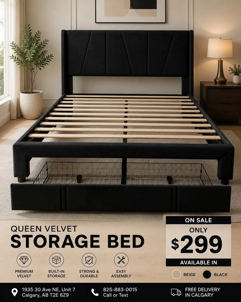 Brand New Queen Velvet Bed Frame!! - photo 2