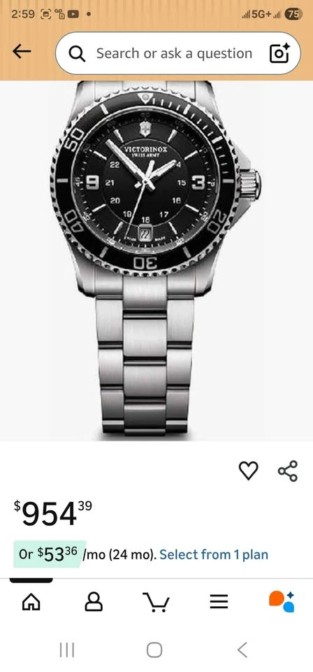Swiss Army Maverick Quartz Watch - Brand New - photo 2