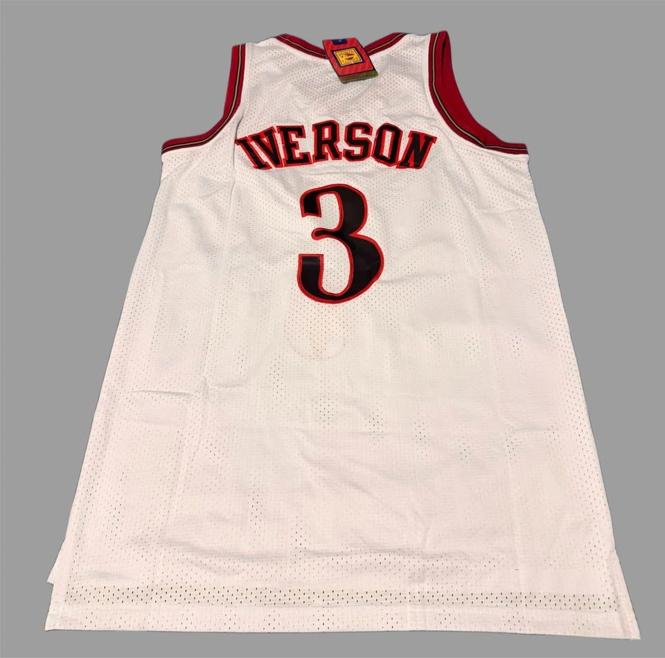 Allen Iverson Sixers White Jersey Mens Large Retro NBA NEW - photo 2