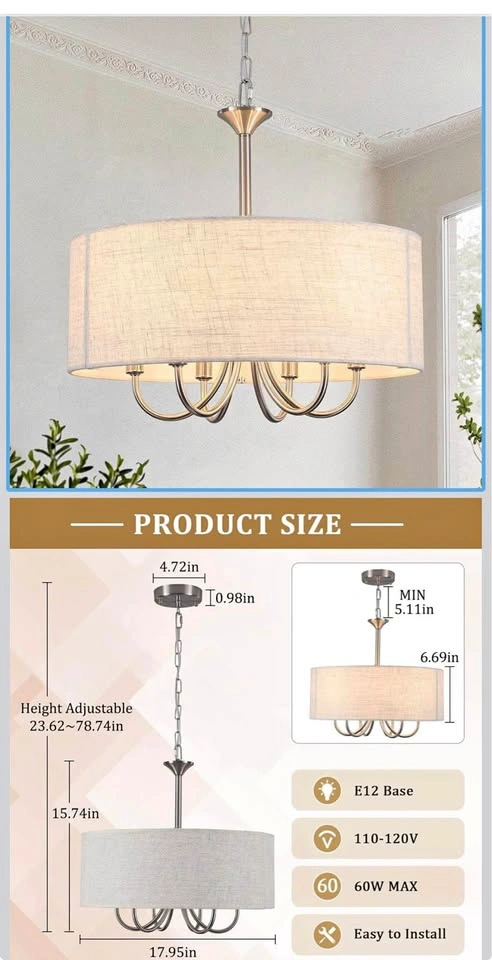 Modern Chandelier BNIB