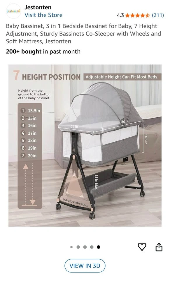 Ihoming Baby Bassinet $150 - photo 4