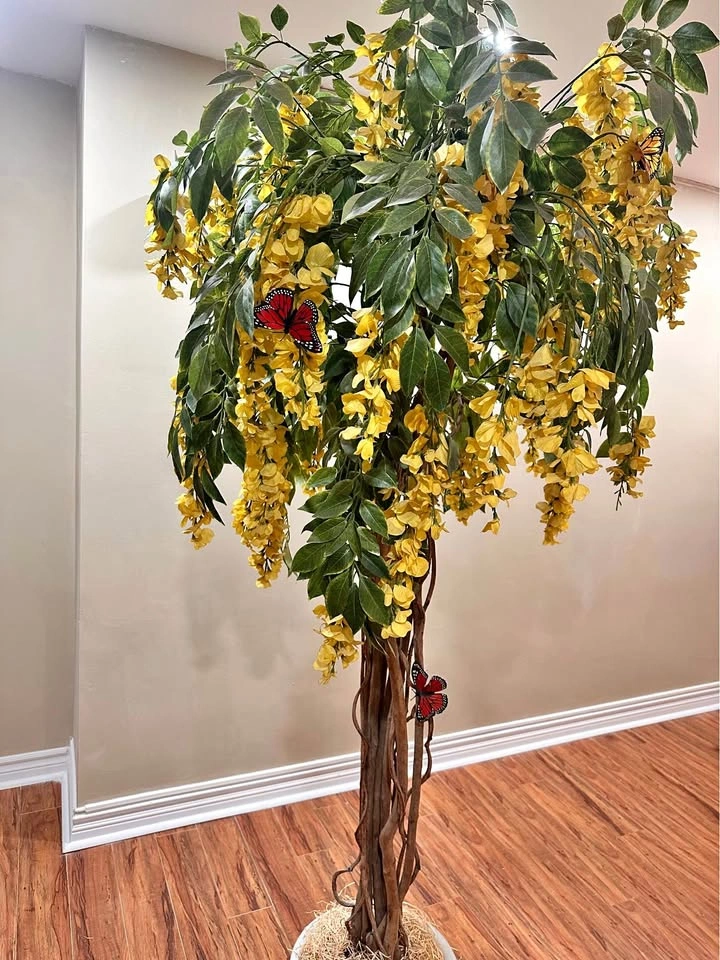2m Artificial Wisteria Tree in Ceramic Pot
