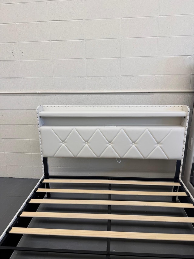 Brand New Queen Bed with LED, Storage, Power Sockets - photo 2