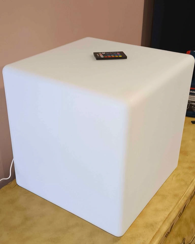 Mr.Go 14-inch LED Cube Light Stool - photo 2