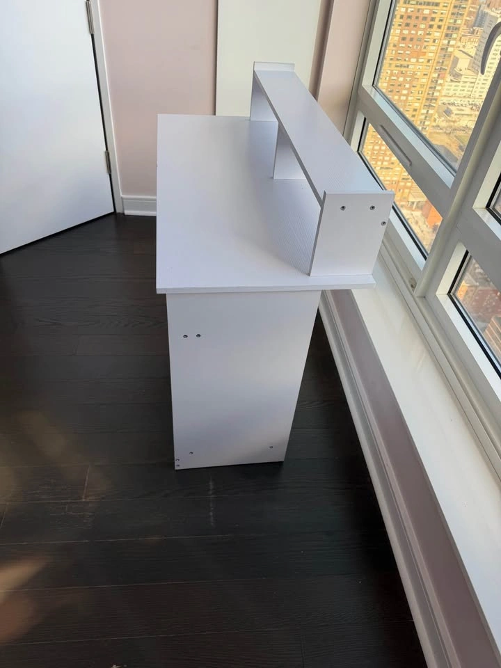 Wood computer table - photo 3