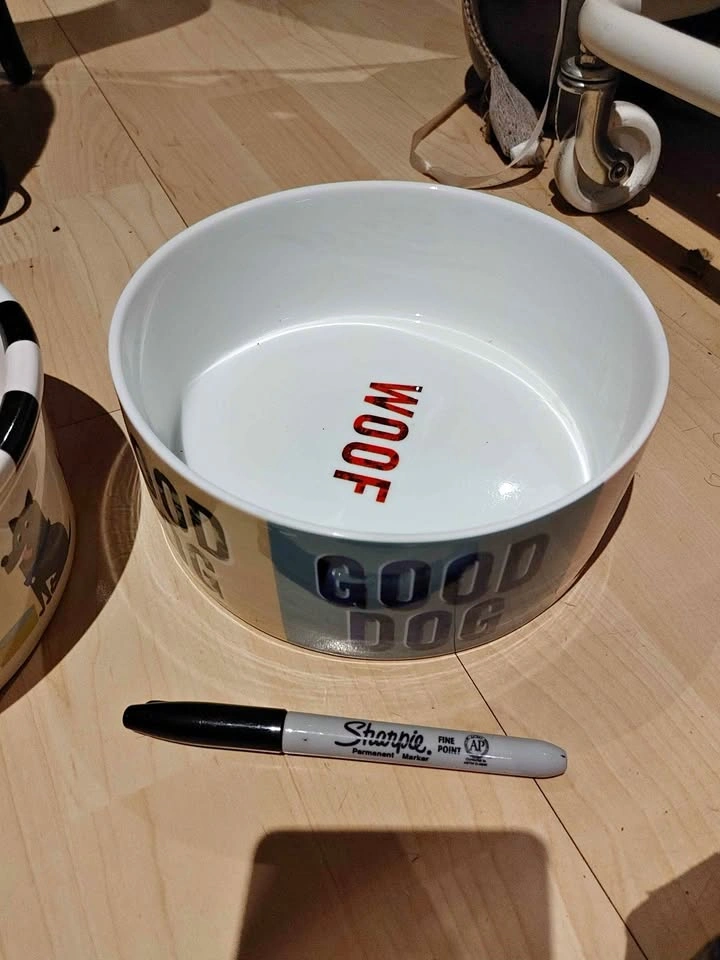 Fringe Studio Good Dog Woof Ceramic Bowl
