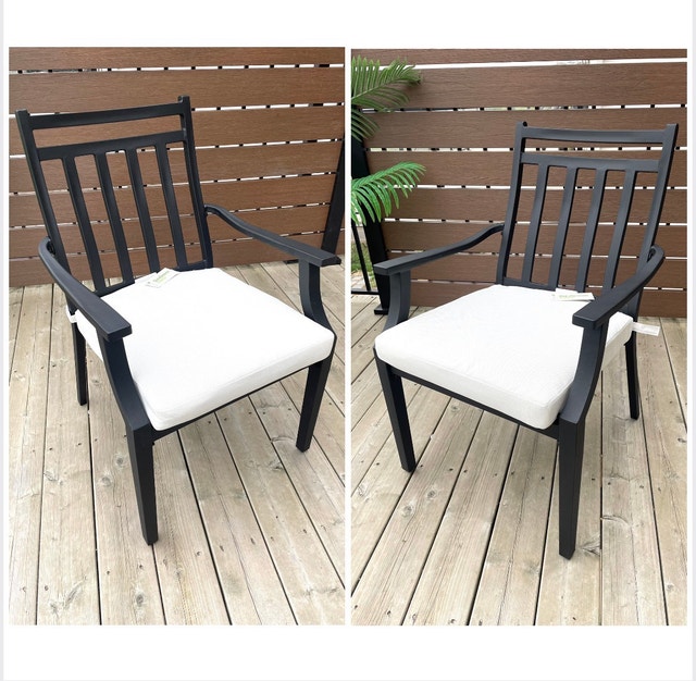 NEW IN BOX 2PK Threshold Fairmont Steel Patio Chairs