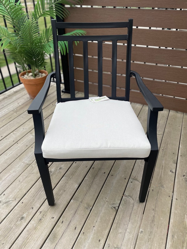 NEW IN BOX 2PK Threshold Fairmont Steel Patio Chairs - photo 5