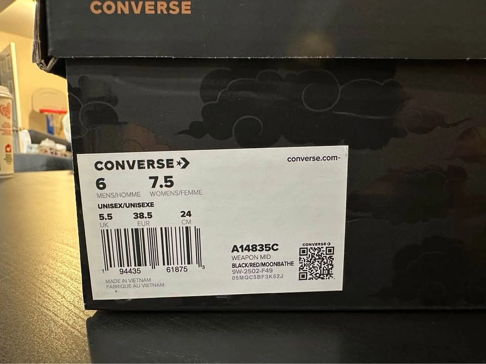 Converse x Naruto Shippuden Akatsuki Fastbreak High Top Sneakers - photo 5