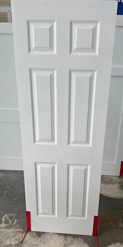 White 6-panel interior door hollow
