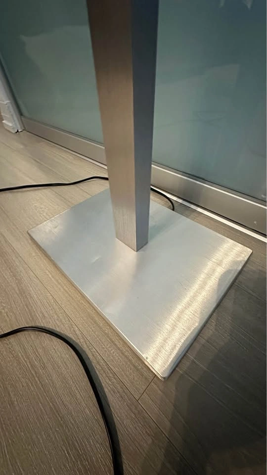 Ikea TOMELILLA Floor Lamp, Nickel/White, 150cm, Free Bulb - photo 4