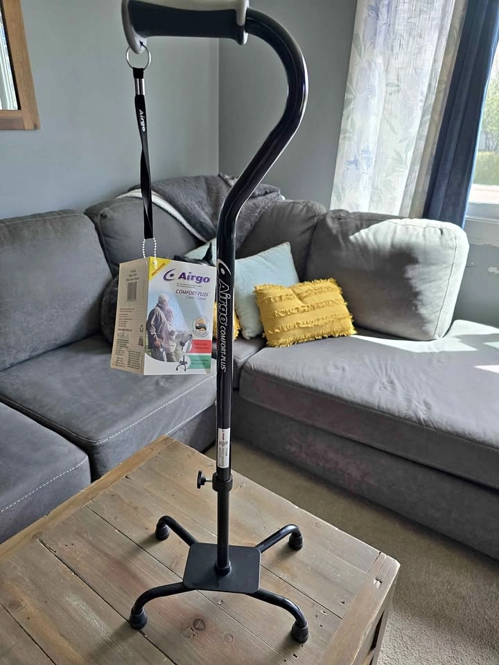 New Airgo Comfort-Plus Quad Cane Large Base