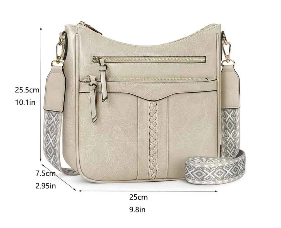 Brand new large capacity tall multi compartment crossbody bag fo - photo 2