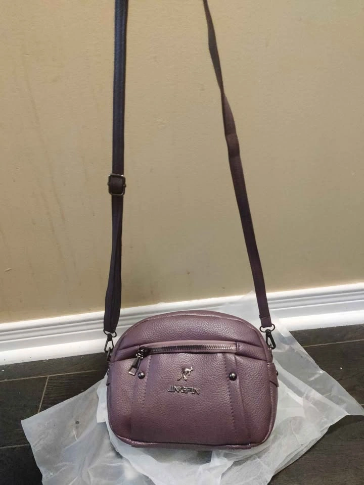 Brand new purple color multiple compartments cross body bag - photo 2