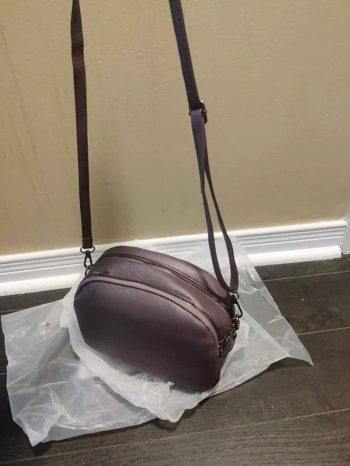 Brand new purple color multiple compartments cross body bag - photo 3