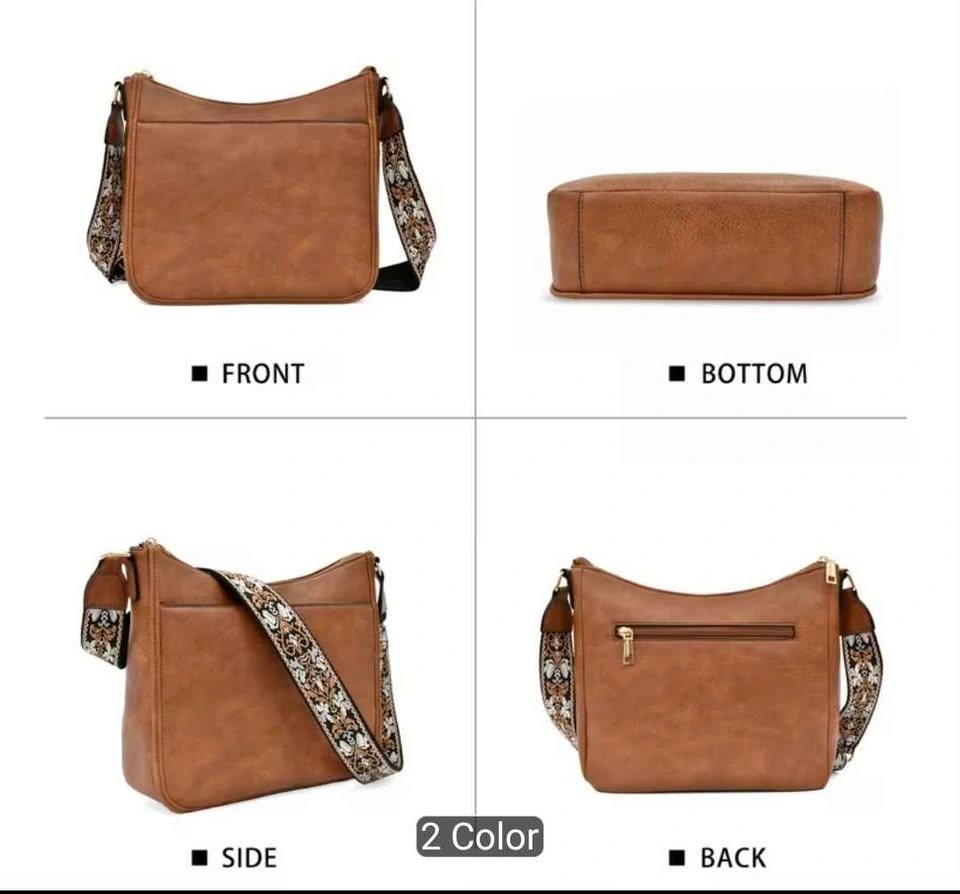 Brand new large capacity brown color cross body bag for women - photo 4