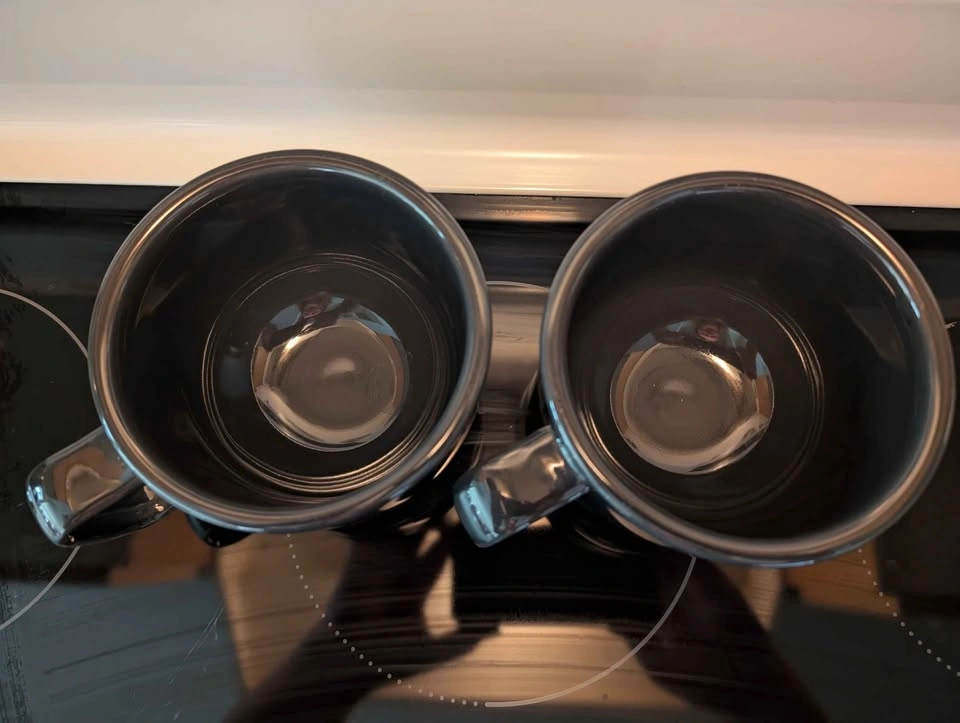 Pair of Black Latte/Coffee Mugs - photo 2