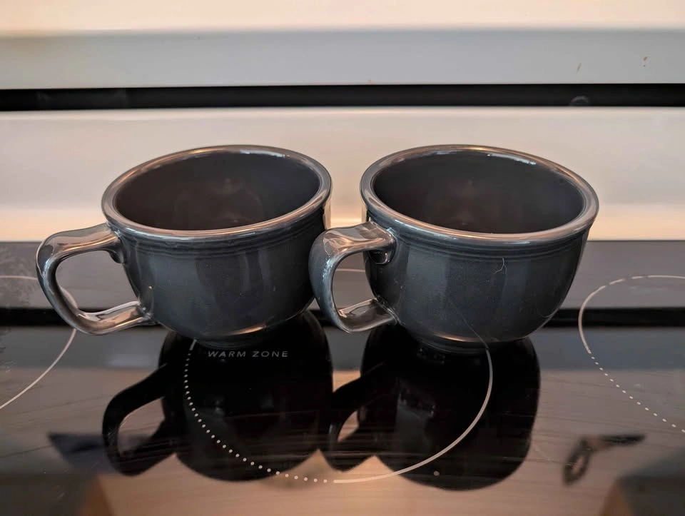 Pair of Black Latte/Coffee Mugs - photo 3
