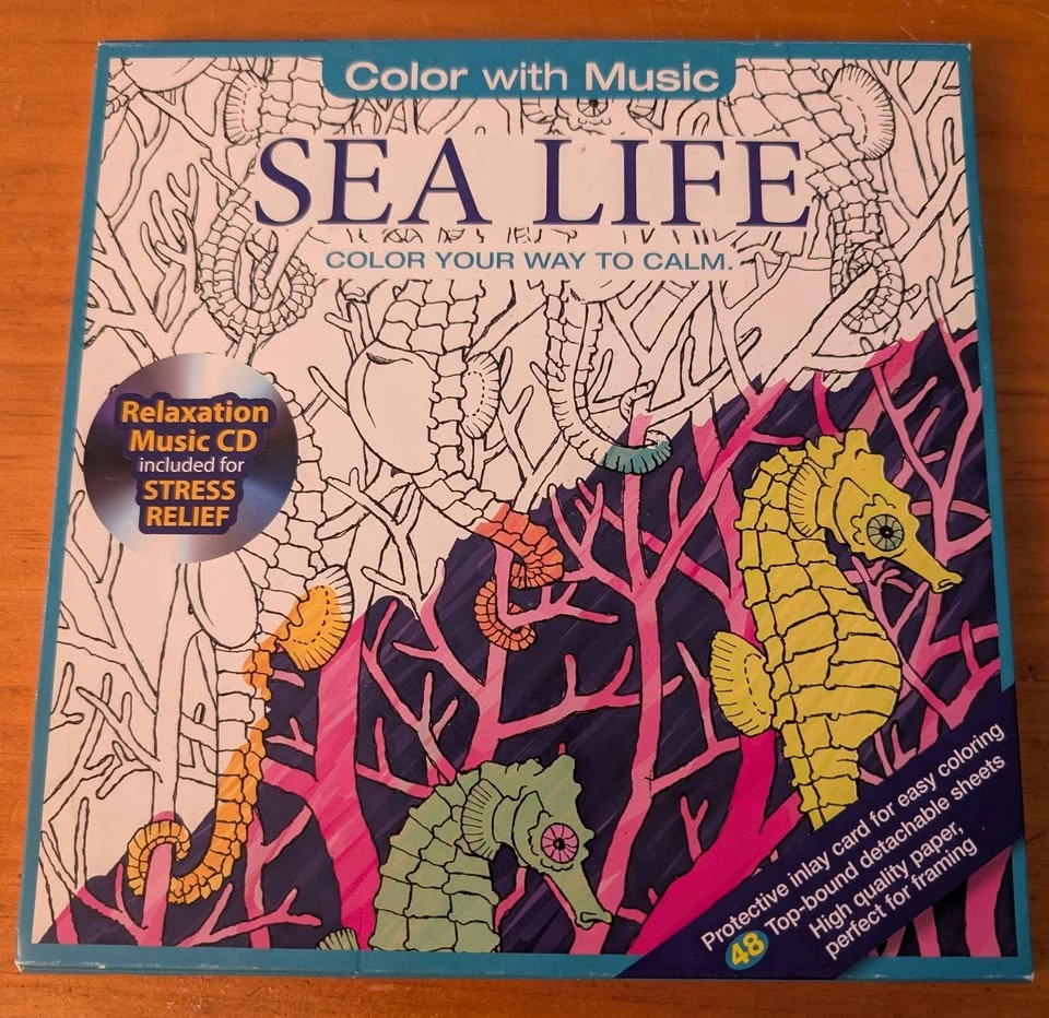 "Color With Music" Coloring Book Lot (4)