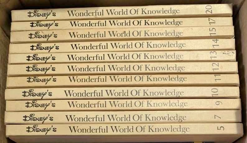 Asst Disney's Wonderful World of Knowledge Books (Early '70s)
