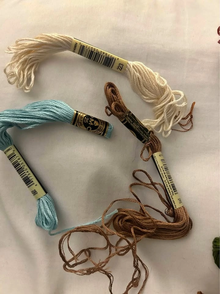 Embroidery Floss Thread - 8 Assorted Colors