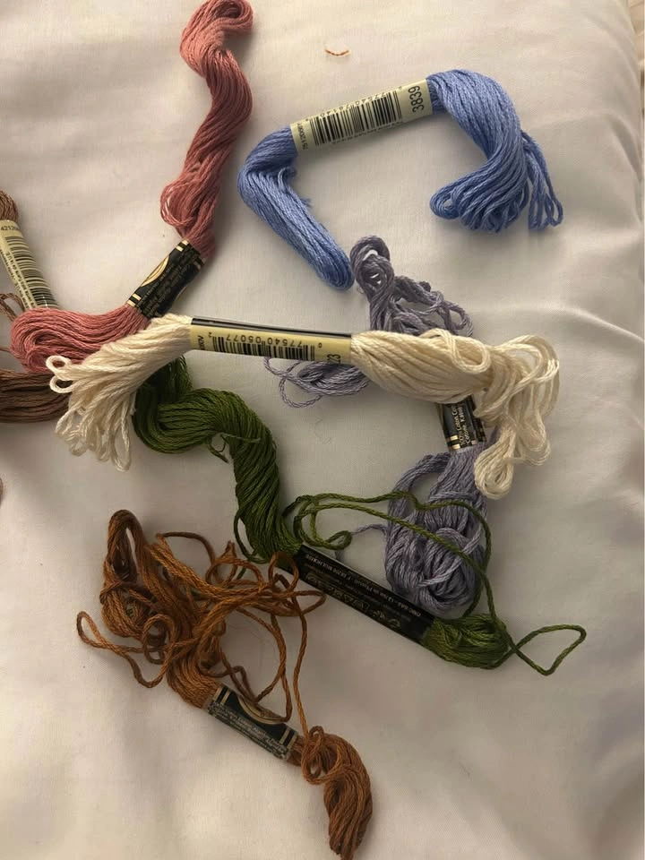 Embroidery Floss Thread - 8 Assorted Colors - photo 2