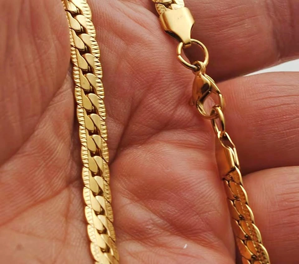 Gold Curb Chain 21 inch
