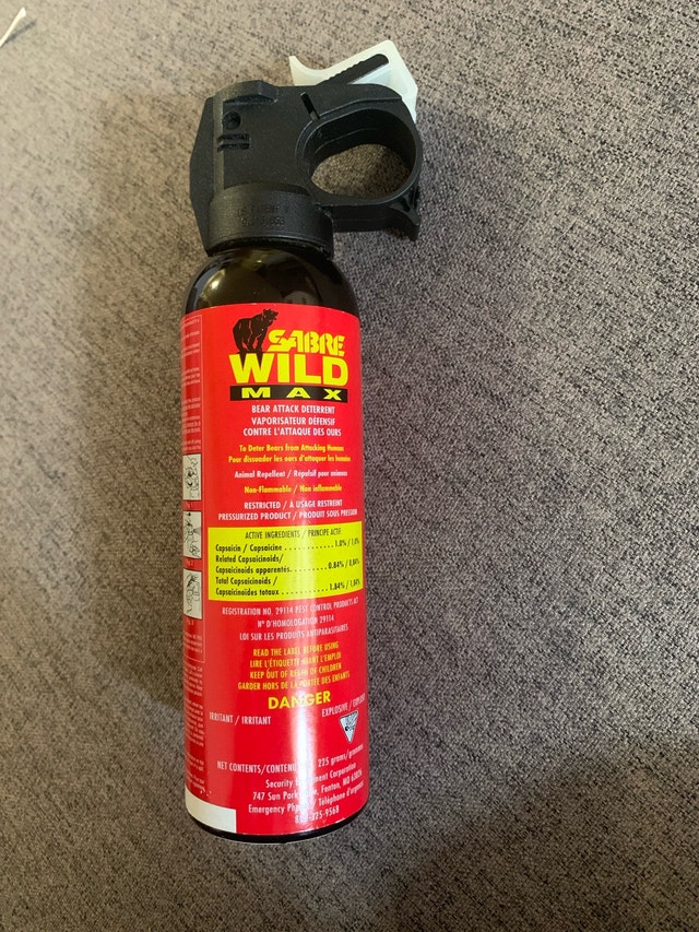 Sabre Wild Max Bear Attack Deterrent