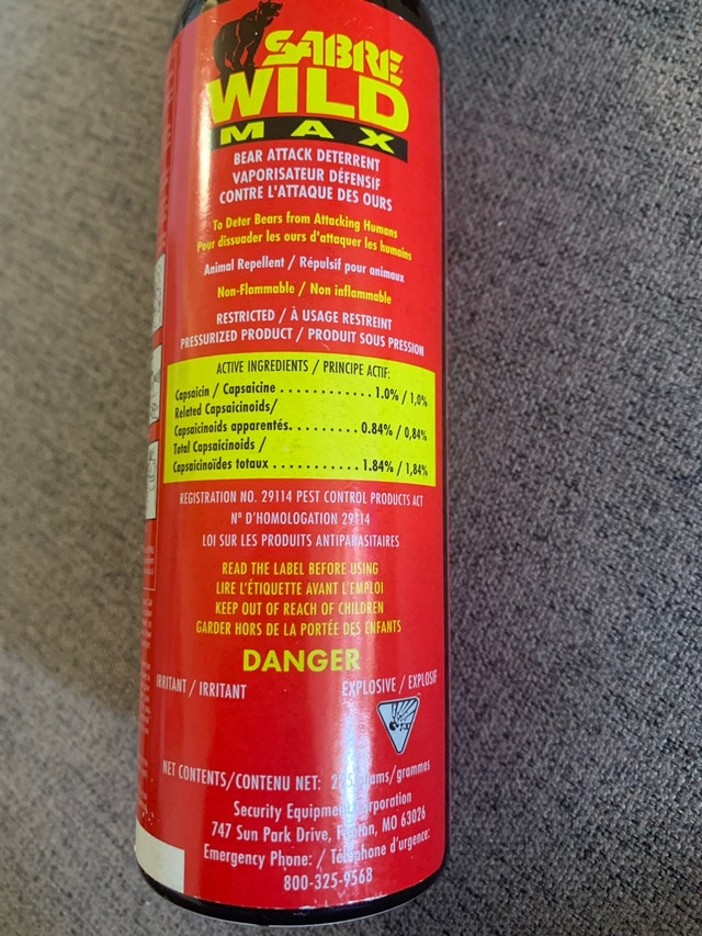 Sabre Wild Max Bear Attack Deterrent - photo 2