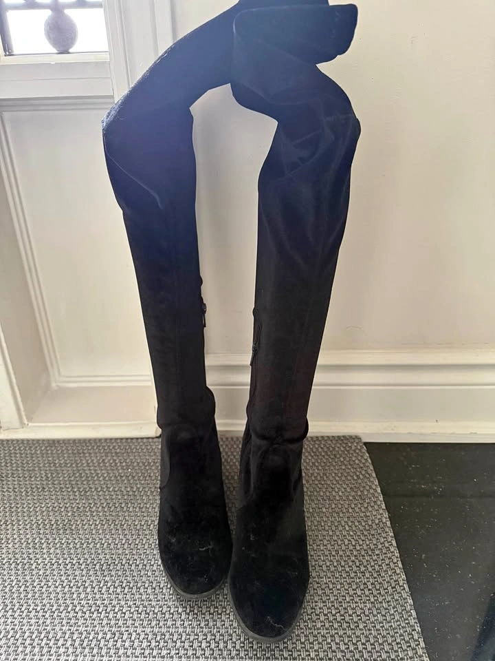 Guess Velvet Thigh High Boots