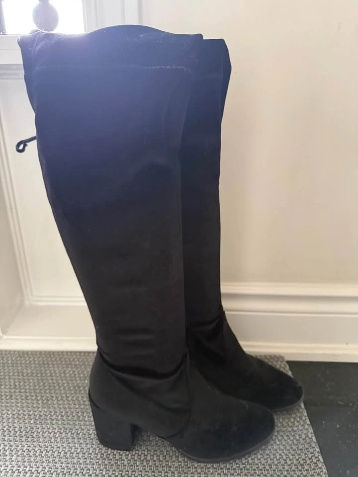 Guess Velvet Thigh High Boots - photo 2