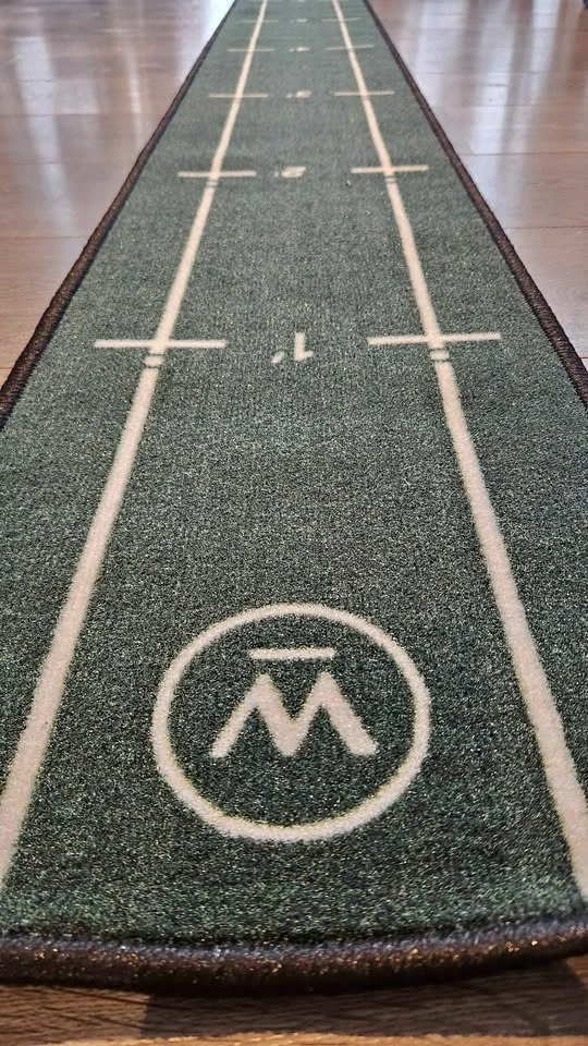 Golf Putting Mat with Distance Markers
