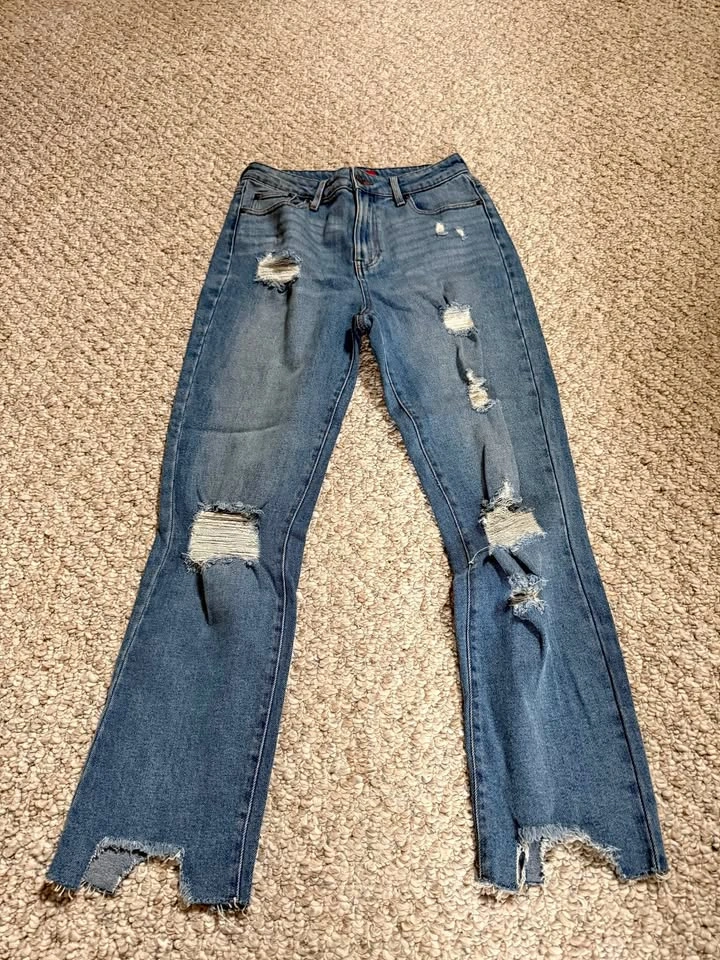 Guess Ripped Straight Jeans - Size 27
