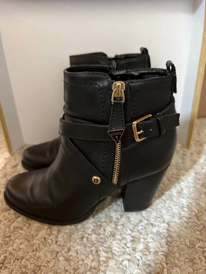 Guess Heel Leather Booties - photo 2