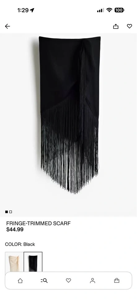 H&M Fringe Scarf