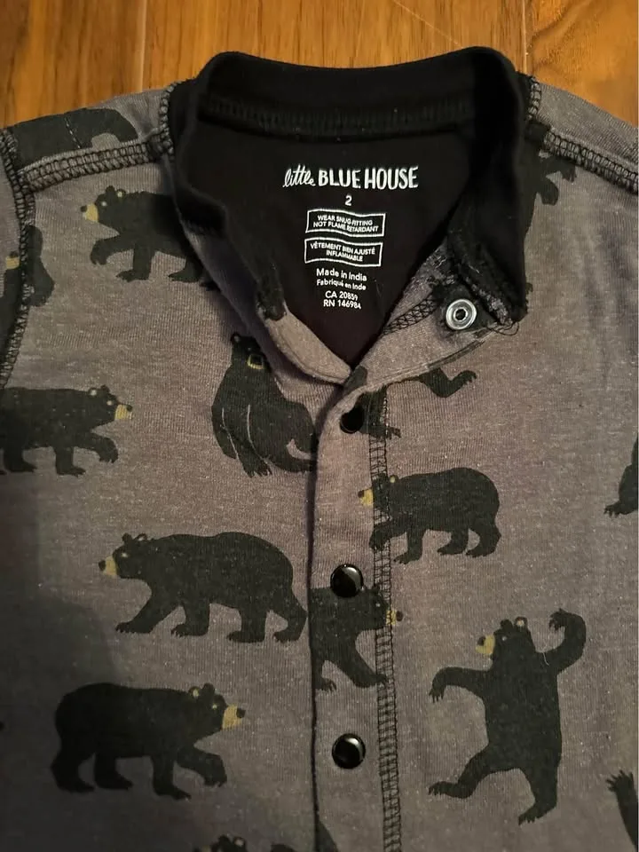 Little Blue House Onesie Pajamas image indicator(3)