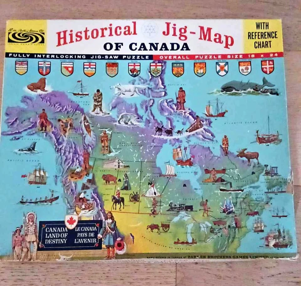 Collectors Vintage Canada Map Puzzle