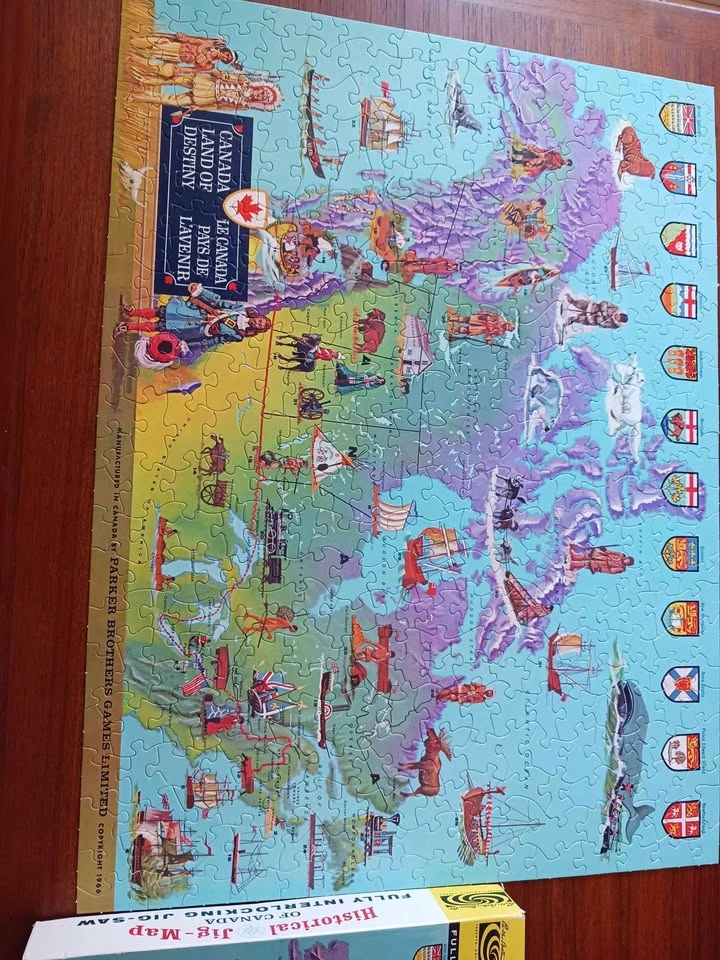Collectors Vintage Canada Map Puzzle - photo 2