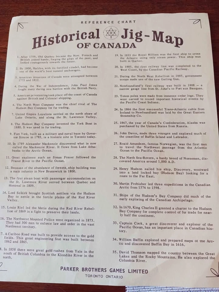 Collectors Vintage Canada Map Puzzle - photo 3