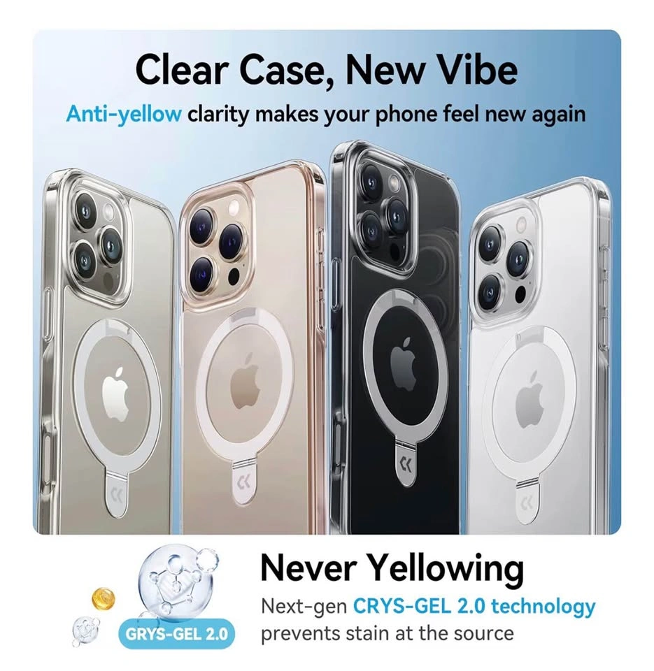 CASEKOO iPhone 16 Pro Max Case - Magnetic, Clear, Stand - photo 4