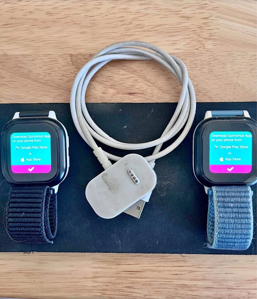 Two Gizmo 2 Watches and Charger
