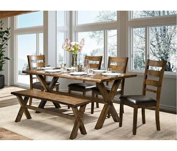 Real Wooden Dining Table Set