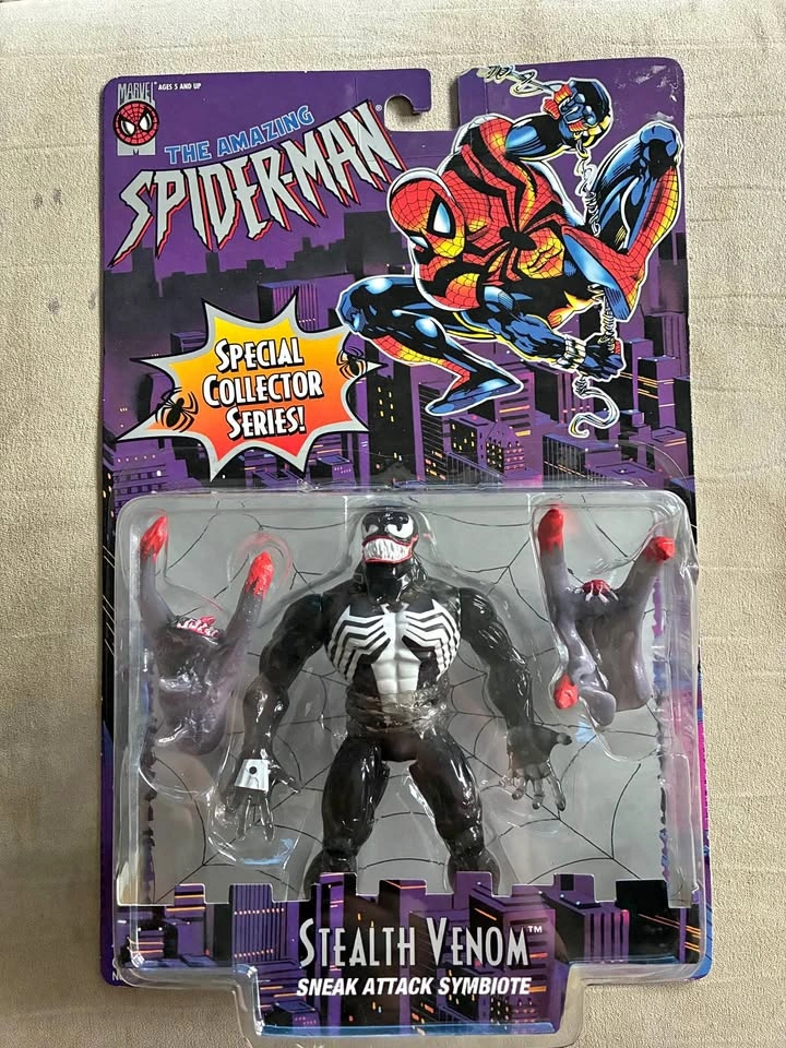 Vintage Stealth Venom Action Figure - Toy Biz 1996